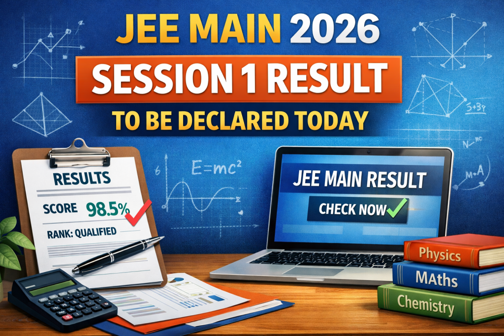 JEE Main 2026 Session 1 Result To Be Declared Today, Final Answer Key Soon JEE Main 2026 Session 1 Result To Be Declared Today,