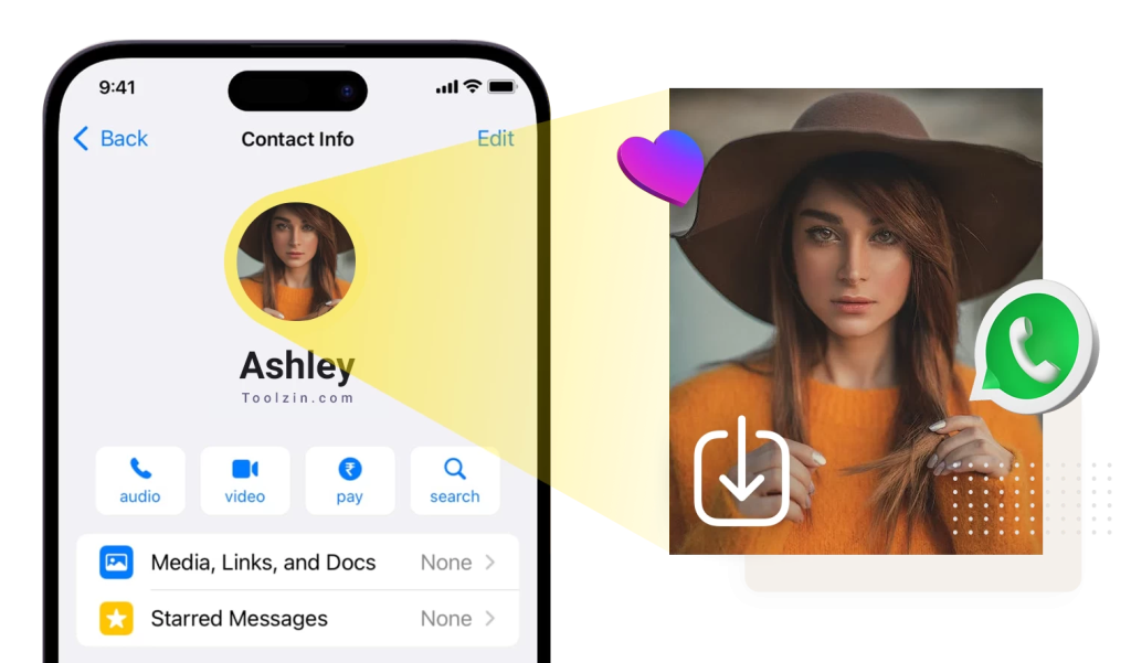 Download WhatsApp DP using WhatsApp Web HD method