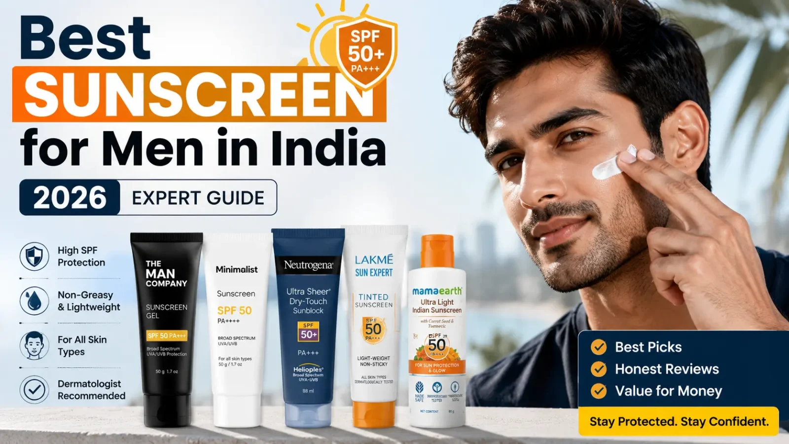 Best sunscreen for men in India